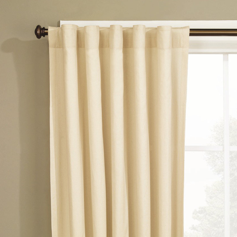 Sure Fit Cotton Duck Window Single Curtain Panel & Reviews Wayfair